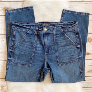 LEVEL 99 HIGH RISE UTILITY JEANS CROPPED